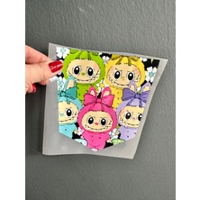 Gönülden Tasarım Ütü Ile Yapışan Labubu Transfer Baskı Arma 15X14 cm