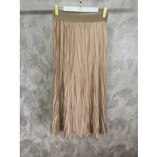 Sentez 5443 Saten Kırıştırma Etek