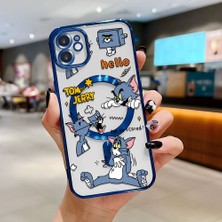 Ucuc iPhone 11 Uyumlu Şeffaf Arka Yüzeyli Manyetik Darbeye Dayanıklı Silikon Kılıf