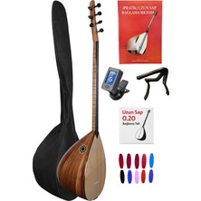 İstanbul Müzik Uzun Sap Maun Gövde Kaliteli Gürgen Sap Saz El Yapımı Bağlama Seti