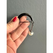 Gönülden Tasarım Inci Boncuklu Tasarım Kadın Broş Yaka Iğnesi 4x3 cm