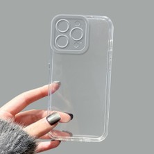 Ucuc iPhone 15 Pro Max Kamera Korumalı Anti-Darbe Estetik Baskı Desenli Şeffaf Silikon Kılıf