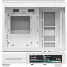 Thermalright TL-M10 Vision White Argb Temperli Cam Mid Tower Matx Gaming Kasa