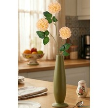 Yapay Çiçek Sitesi Yapay 3 Top Karanfil 62 cm Somon