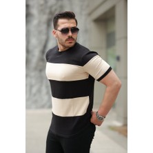 Sidelya Concept Erkek Parçalı Renk Kısa Kollu Tişört