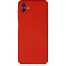 Aesco Mey Ithalat®  Samsung Galaxy A04 Kılıf Nano Içi Kadife Silikon - Kırmızı