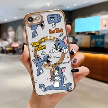 Ucuc iPhone 7/8/se 2020 2022 Uyumlu Şeffaf Arka Yüzeyli Manyetik Darbeye Dayanıklı Silikon Kılıf