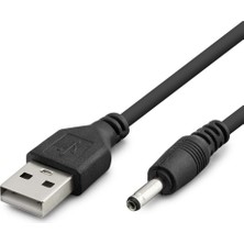 Hobilinka Tablet Şarj Kablosu USB To 3.5*1.35 1m Siyah HDX1320
