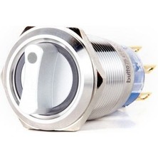 Butto J19-472-2-YD 19MM Metal Sarı LED Işıklı 0-1 Kalıcı Mandal Buton