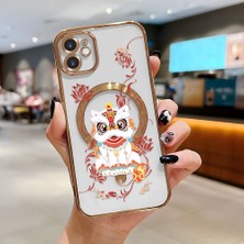 Ucuc iPhone 11 Uyumlu Şeffaf Arka Yüzeyli Manyetik Darbeye Dayanıklı Silikon Kılıf