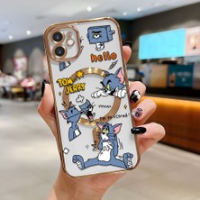 Ucuc iPhone 11 Uyumlu Şeffaf Arka Yüzeyli Manyetik Darbeye Dayanıklı Silikon Kılıf