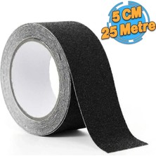 Tuncel Teknik Merdiven Kaydırmaz Bant Siyah 5 cm 25 Metre