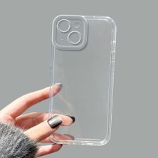 Ucuc iPhone 15 Kamera Korumalı Anti-Darbe Estetik Baskı Desenli Şeffaf Silikon Kılıf