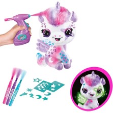 Popüler Sepet Airbrush Peluş Karanlıkta Parlayan Sihirli Unicorn