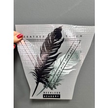 Gönülden Tasarım Ütü Ile Yapışan Yaprak Transfer Baskı Arma 30X25 cm