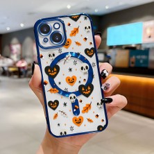 Ucuc iPhone 15 Uyumlu Şeffaf Arka Yüzeyli Manyetik Darbeye Dayanıklı Silikon Kılıf