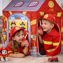 Nunu Çocuk Telsiz Seti Polis & Itfaiye Temalı 2’li  Oyuncak | Bas-Konuş Eğitici Oyuncak 3+ Yaş