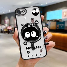 Ucuc iPhone 7/8/se 2020 2022 Uyumlu Şeffaf Arka Yüzeyli Manyetik Darbeye Dayanıklı Silikon Kılıf