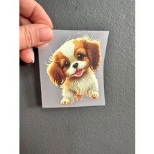 Gönülden Tasarım Ütü Ile Yapışan Köpek Transfer Baskı Arma 9x7 cm