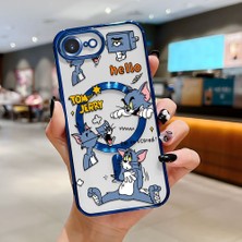 Ucuc iPhone 16E Uyumlu Şeffaf Arka Yüzeyli Manyetik Darbeye Dayanıklı Silikon Kılıf