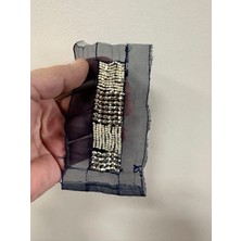 Gönülden Tasarım Boncuk Işleme Apolet Arma Dikiş Aplike 9x3 cm