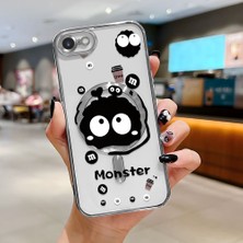 Ucuc iPhone 7/8/se 2020 2022 Uyumlu Şeffaf Arka Yüzeyli Manyetik Darbeye Dayanıklı Silikon Kılıf