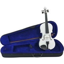 Cremonia VG001LWH 4/4 Tam Boy Beyaz Keman Müzik Aleti Şık Tasarım ve Kalite