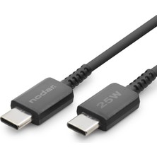 Hobilinka Type-C Şarj ve Data Kablosu 25W 1 M - Siyah ND1101