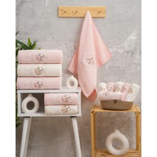 Hazangülü Collection Buldan Üretimi Elit Çeyizlik Pamuk 6'lı El/yüz Havlusu I 50X90