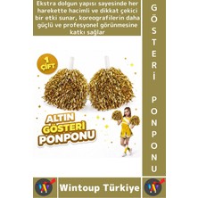 Wintoup #ponpon Hafif Esnek Okul Yıl Sonu Gösteri Etkinlik Tören Spor Dans Şık Ekstra Dolgun Ponpon 1 Çift