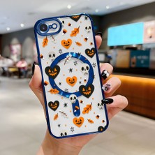 Ucuc iPhone 7/8/se 2020 2022 Uyumlu Şeffaf Arka Yüzeyli Manyetik Darbeye Dayanıklı Silikon Kılıf