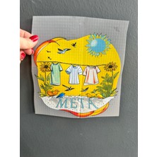 Gönülden Tasarım Ütü Ile Yapışan Tasarım Transfer Baskı Arma 20X19 cm