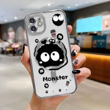 Ucuc iPhone 12 Uyumlu Şeffaf Arka Yüzeyli Manyetik Darbeye Dayanıklı Silikon Kılıf