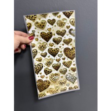 Gönülden Tasarım Ütü Ile Yapışan Leopar Klapli Transfer Baskı Arma 29X16 cm