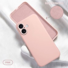Ucuc iPhone 16 Uyumlu Iç Kadife Yüzey Kamera Koruması Anti-Darbe Silikon Kılıf