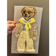 Gönülden Tasarım Ütü Ile Yapışan Ayı Transfer Baskı Arma 29X16 cm
