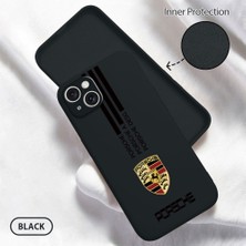 HONTINGA iPhone 15 Plus ile Uyumlu Kılıfı Içi Kadifeli Düşüme Önleyici Basitlik Anti Düşme Kamera Korumali Porsche Desen Telefon Kılıfı Kadın ve Erkek Için Uygundur K6-0184