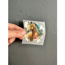 Gönülden Tasarım Ütü Ile Yapışan At Arma Transfer Baskı Arma 8x7 cm