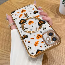 Ucuc iPhone 11 Uyumlu Şeffaf Arka Yüzeyli Manyetik Darbeye Dayanıklı Silikon Kılıf