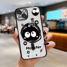 Ucuc iPhone 13 Uyumlu Şeffaf Arka Yüzeyli Manyetik Darbeye Dayanıklı Silikon Kılıf