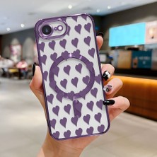 Ucuc iPhone 16E Uyumlu Şeffaf Arka Yüzeyli Manyetik Darbeye Dayanıklı Silikon Kılıf