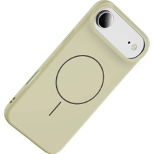 Gray Line Gry  Apple iPhone 17 Air Jully Magsafe Kapak - Bej Nel1