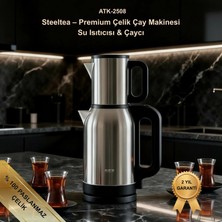 Evona Çelik 2 In 1 Çay Makinesi Su Isıtıcısı & Çaycı Steeltea