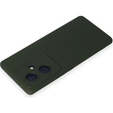 Gray Line Gry  Vivo V29 Lite Kılıf Nano Içi Kadife Silikon - Koyu Yeşil Nel1