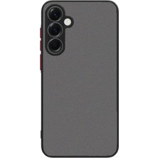 Gray Line Gry  Samsung Galaxy A56 Kılıf Montreal Silikon Kapak - Siyah Nel1