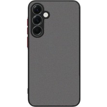 Gray Line Gry  Samsung Galaxy S25 Plus Kılıf Montreal Silikon Kapak - Siyah Nel1