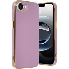 Aesco Mey Ithalat®  iPhone 16E Kılıf Volet Silikon - Mor