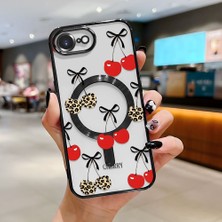 Ucuc iPhone 16E Uyumlu Şeffaf Arka Yüzeyli Manyetik Darbeye Dayanıklı Silikon Kılıf