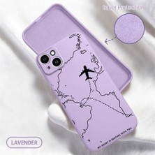 HONTINGA iPhone 14 Plus ile Uyumlu Kılıfı Içi Kadifeli Düşüme Önleyici Basitlik Anti Düşme Kamera Korumali Uçuş Desen Telefon Kılıfı Kadın ve Erkek Için Uygundur K6-0200