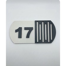 İDA Craft Modern Ahşap Kapı Numarası | Kişiye Özel Kapı Numaralık | Dekoratif Apartman & Daire Tabelası